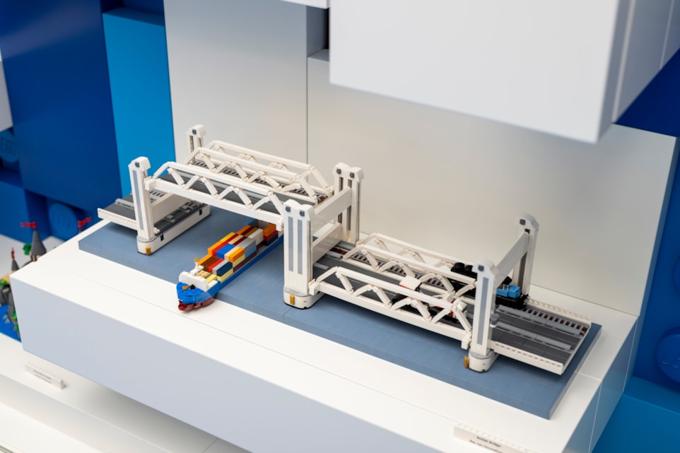 LEGO scale model Botlek Bridge