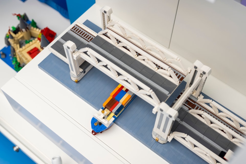 LEGO scale model Botlek Bridge