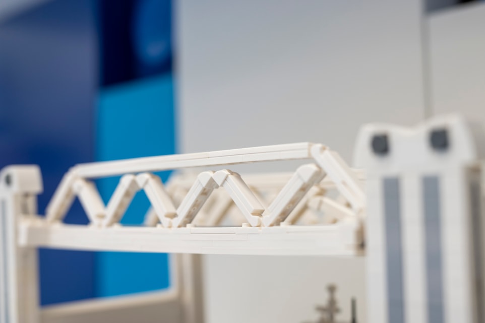 LEGO scale model Botlek Bridge