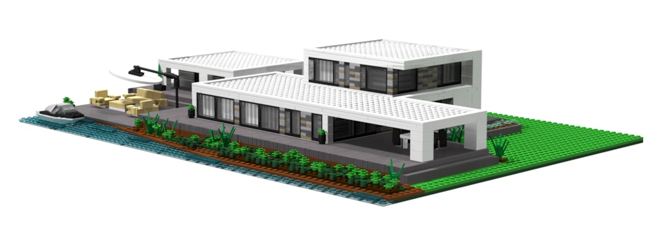 lego maquette vrijstaande villa